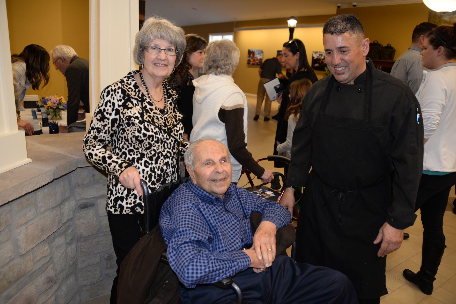 Jane and Woody Shadid, Chef Richard Lozada